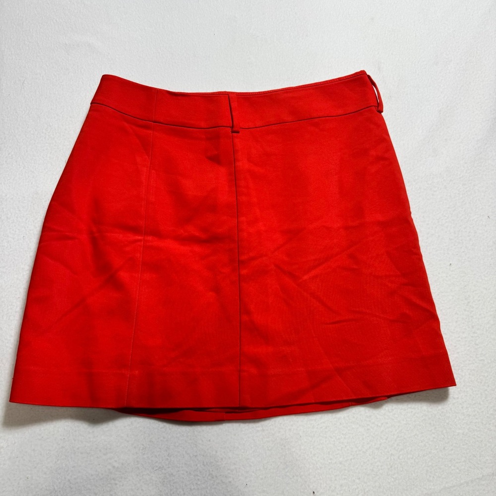 Express mini skirt womens size 6 red a-line stretch paneled career casual